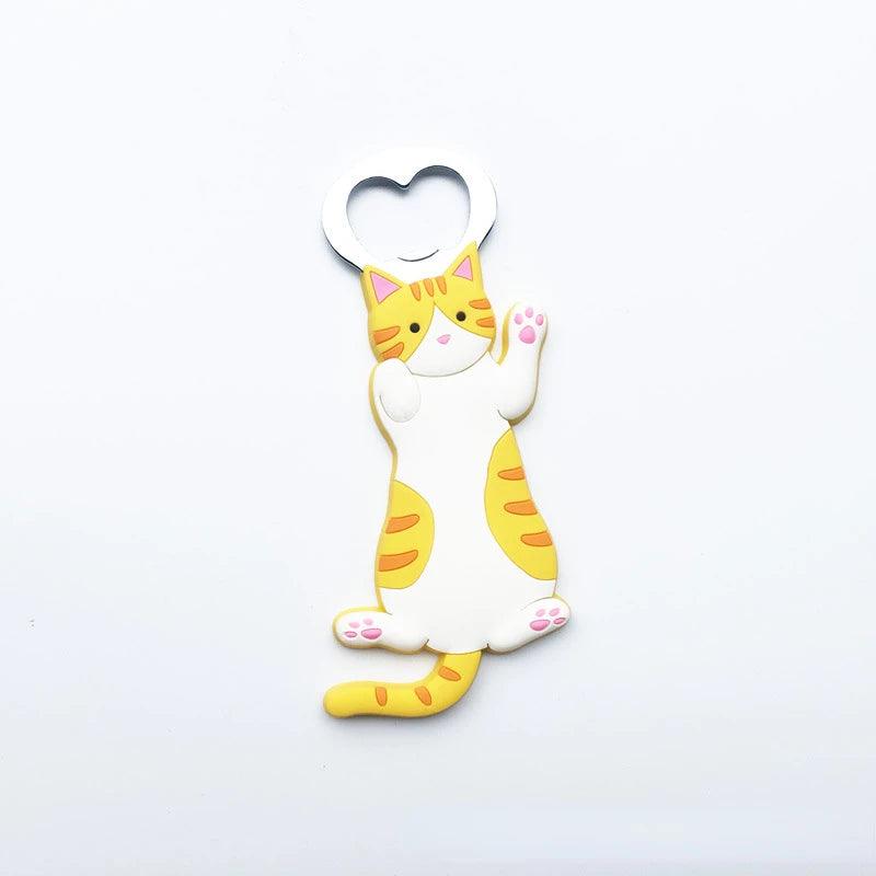 Cartoon Cat Magnet Bottle Openers, 8 Variations - Just Cats - Gifts for Cat Lovers