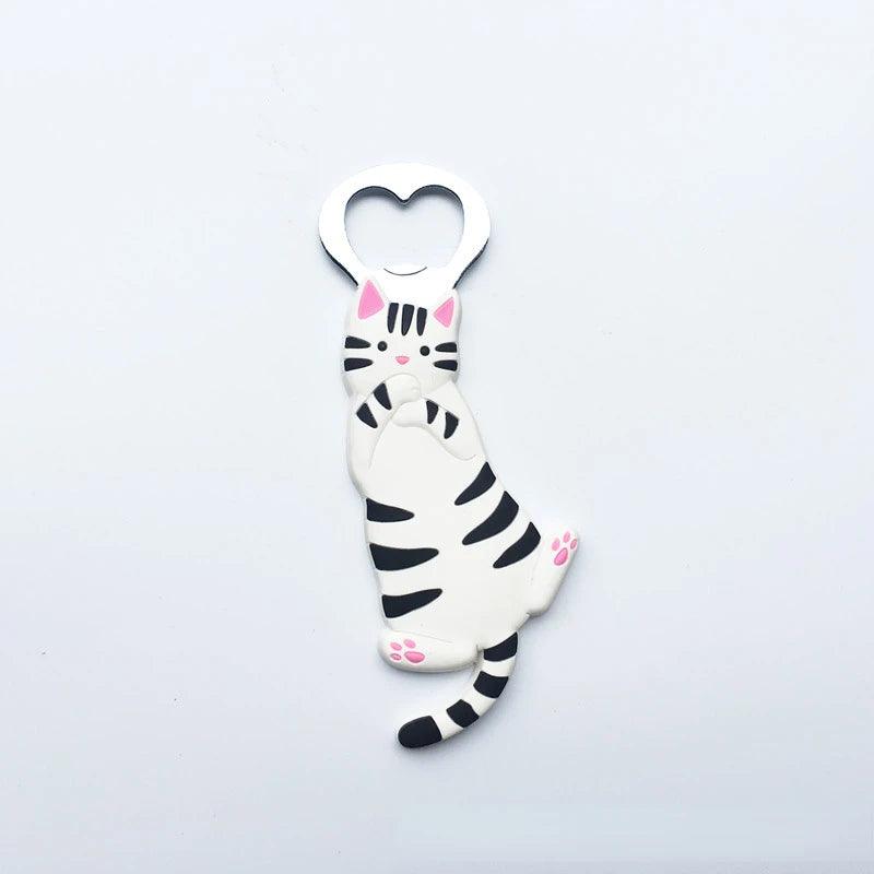 Cartoon Cat Magnet Bottle Openers, 8 Variations - Just Cats - Gifts for Cat Lovers