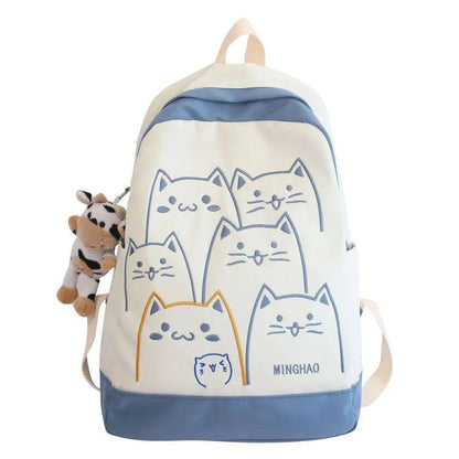 Cartoon Cats Backpack, 5 Colors - Just Cats - Gifts for Cat Lovers