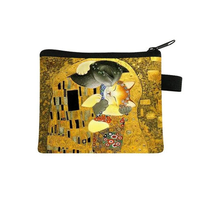 Cat Painting Printed Coin Purses, 17 Designs - Just Cats - Gifts for Cat Lovers