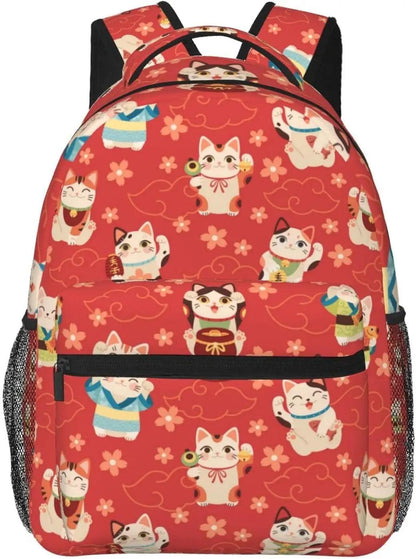 Cat Pattern Backpack, 7 Desings - Just Cats - Gifts for Cat Lovers