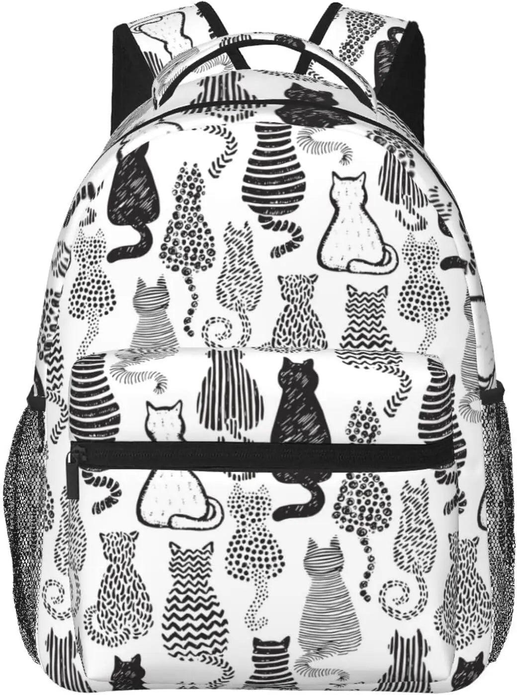 Cat Pattern Backpack, 7 Desings - Just Cats - Gifts for Cat Lovers