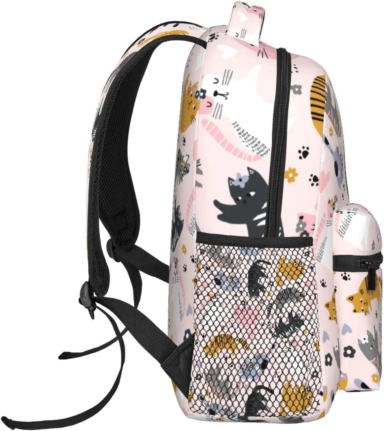 Cat Pattern Backpack, 7 Desings - Just Cats - Gifts for Cat Lovers