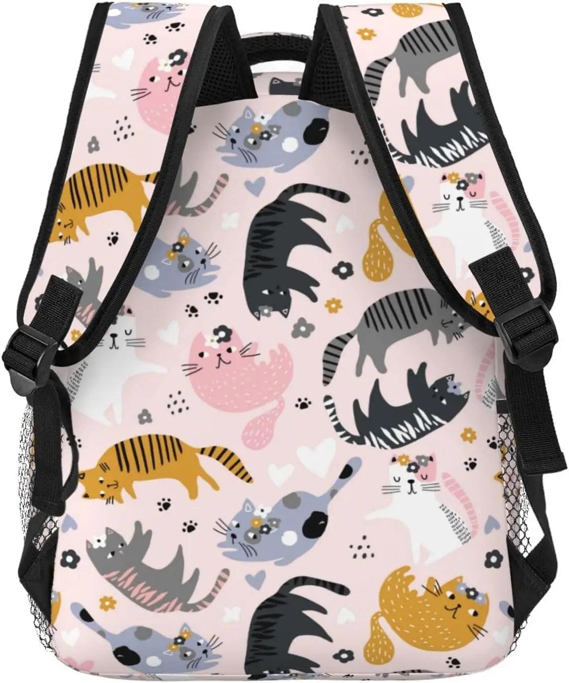 Cat Pattern Backpack, 7 Desings - Just Cats - Gifts for Cat Lovers