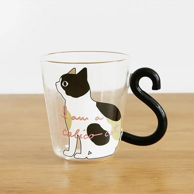 Cat Print Glass Cup, 4 Designs - Just Cats - Gifts for Cat Lovers