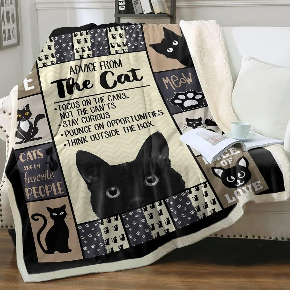 Cat Print Plush Blanket, 13 designs - Just Cats - Gifts for Cat Lovers