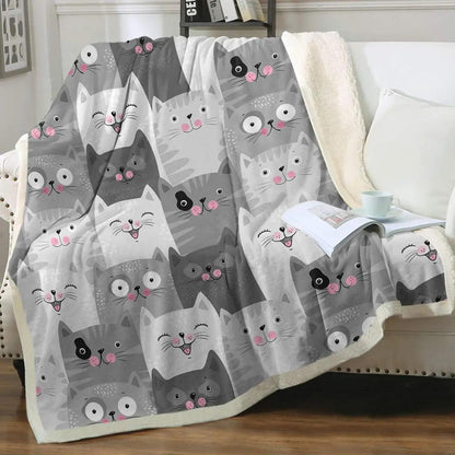 Cat Print Plush Blanket, 13 designs - Just Cats - Gifts for Cat Lovers