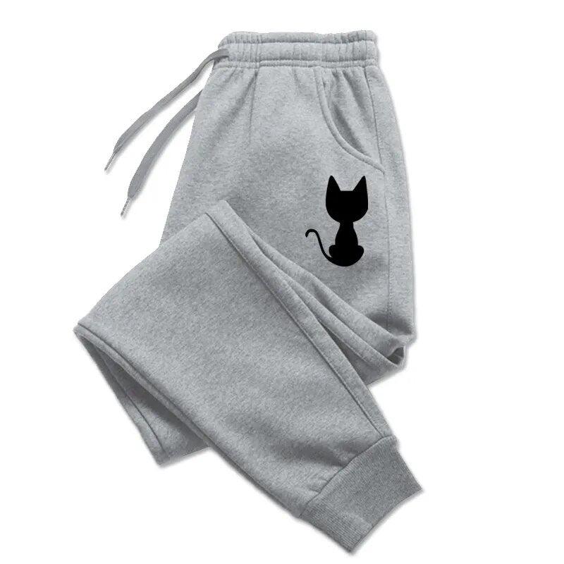 Cat Print Sweatpants, 5 colors, S-4x - Just Cats - Gifts for Cat Lovers