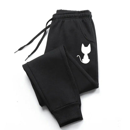 Cat Print Sweatpants, 5 colors, S-4x - Just Cats - Gifts for Cat Lovers