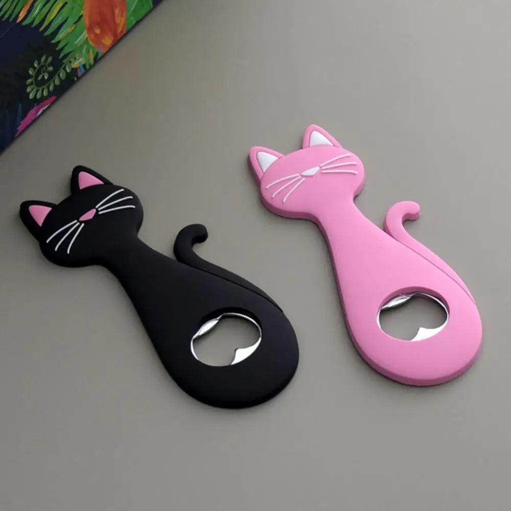 Cat Shape Magnetic Bottle opener, 4 Colors - Just Cats - Gifts for Cat Lovers