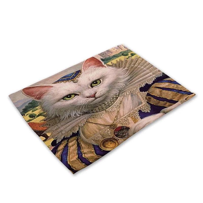 Cats Paintings Print Placemat, 19 Designs - Just Cats - Gifts for Cat Lovers