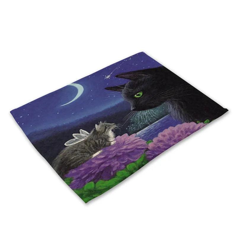 Cats Paintings Print Placemat, 19 Designs - Just Cats - Gifts for Cat Lovers