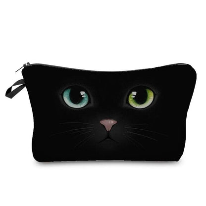 Colurful Cat printed travel Pouche/Cosmetic bag, 10 Designs - Just Cats - Gifts for Cat Lovers