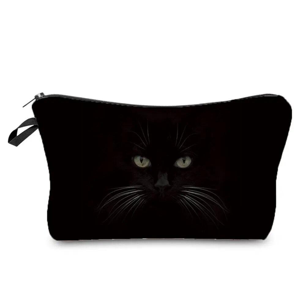 Colurful Cat printed travel Pouche/Cosmetic bag, 10 Designs - Just Cats - Gifts for Cat Lovers