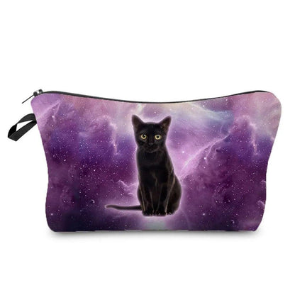 Colurful Cat printed travel Pouche/Cosmetic bag, 10 Designs - Just Cats - Gifts for Cat Lovers