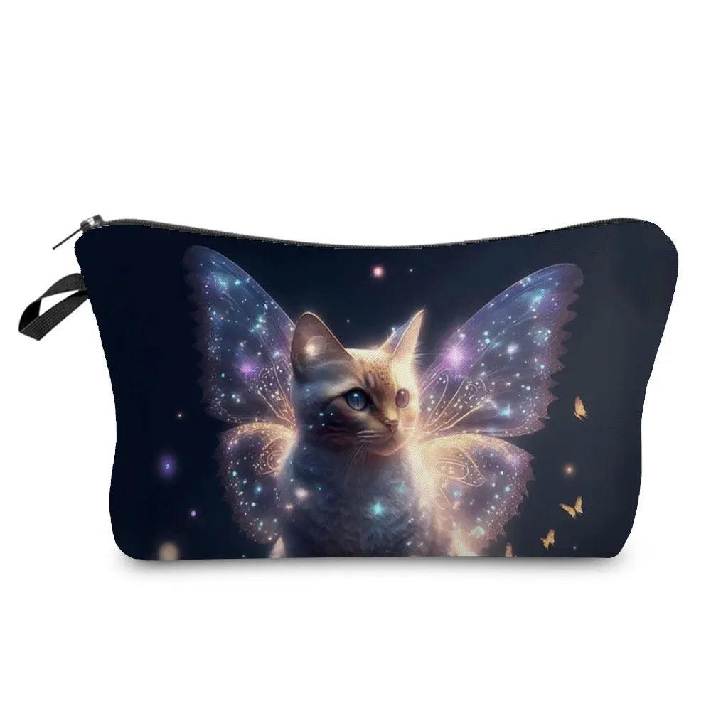 Colurful Cat printed travel Pouche/Cosmetic bag, 24 Designs - Just Cats - Gifts for Cat Lovers