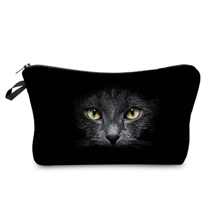 Colurful Cat printed travel Pouche/Cosmetic bag, 24 Designs - Just Cats - Gifts for Cat Lovers