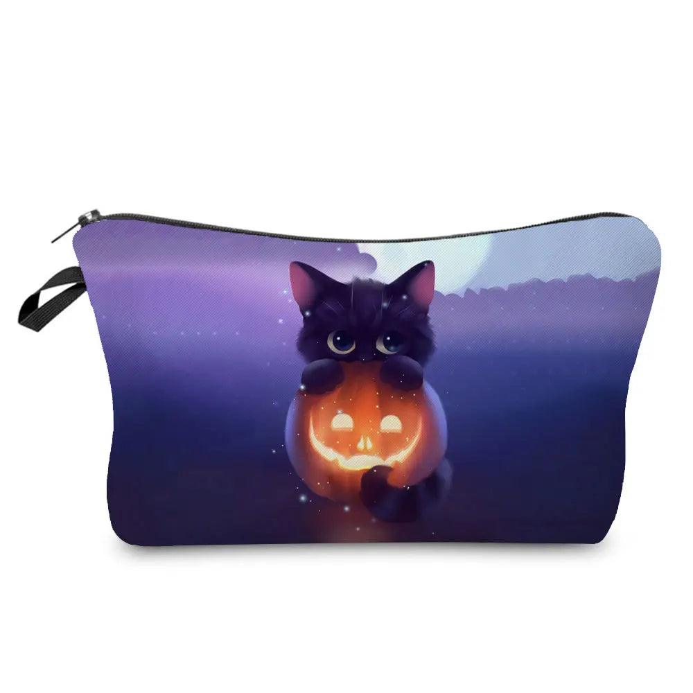 Colurful Cat printed travel Pouche/Cosmetic bag, 24 Designs - Just Cats - Gifts for Cat Lovers