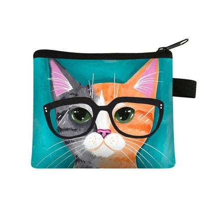 Cute Cartoon Cat Coin Purse, 12 Designs - Just Cats - Gifts for Cat Lovers