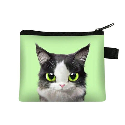 Cute Cartoon Cat Coin Purse, 12 Designs - Just Cats - Gifts for Cat Lovers