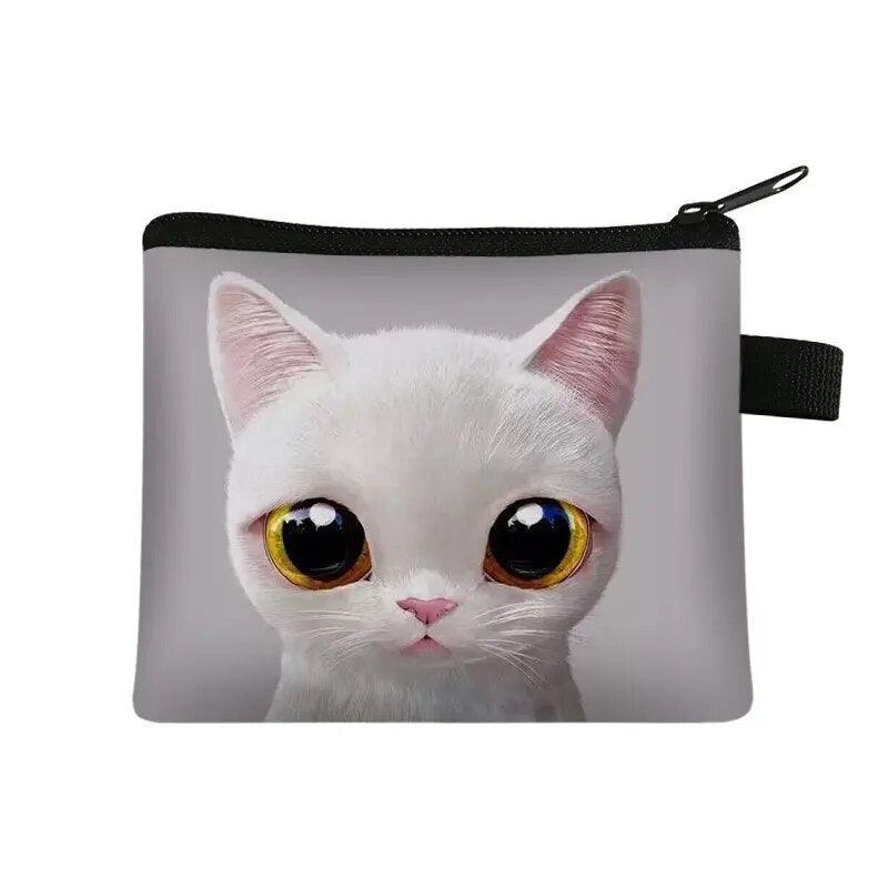 Cute Cartoon Cat Coin Purse, 12 Designs - Just Cats - Gifts for Cat Lovers