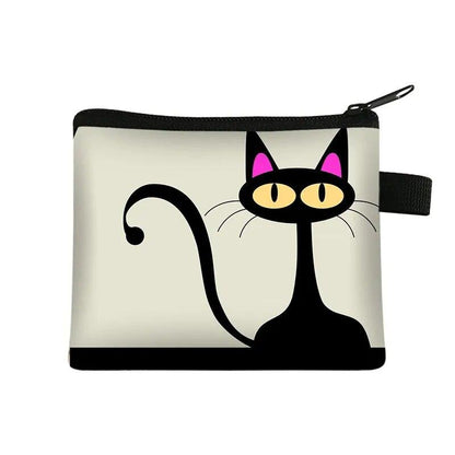 Cute Cartoon Cat Coin Purse, 12 Designs - Just Cats - Gifts for Cat Lovers