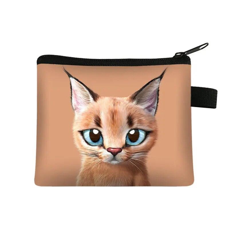 Cute Cartoon Cat Coin Purse, 12 Designs - Just Cats - Gifts for Cat Lovers