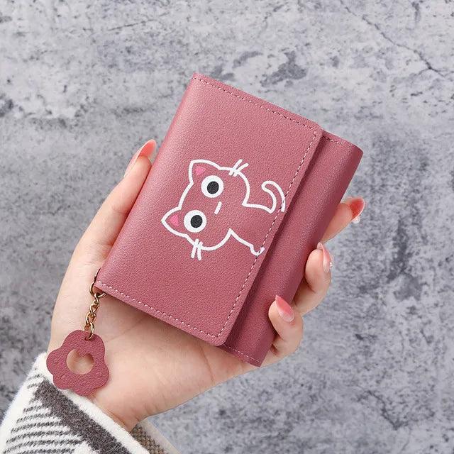 Cute Cartoon Cat PU Leather Wallet, 9 Colors - Just Cats - Gifts for Cat Lovers