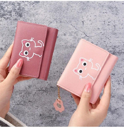 Cute Cartoon Cat PU Leather Wallet, 9 Colors - Just Cats - Gifts for Cat Lovers