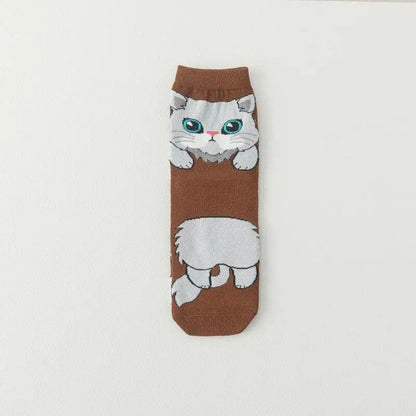 Cute Cartoon Cat Socks, 10 Designs - Just Cats - Gifts for Cat Lovers