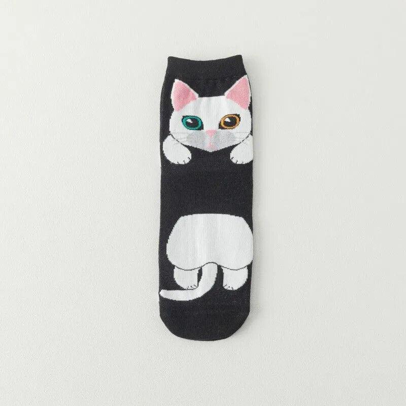 Cute Cartoon Cat Socks, 10 Designs - Just Cats - Gifts for Cat Lovers