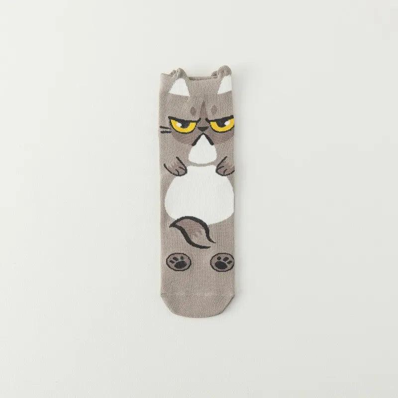 Cute Cartoon Cat Socks, 10 Designs - Just Cats - Gifts for Cat Lovers