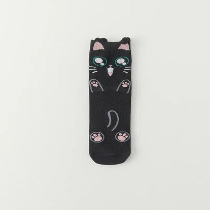 Cute Cartoon Cat Socks, 10 Designs - Just Cats - Gifts for Cat Lovers