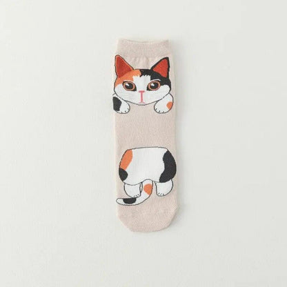 Cute Cartoon Cat Socks, 10 Designs - Just Cats - Gifts for Cat Lovers