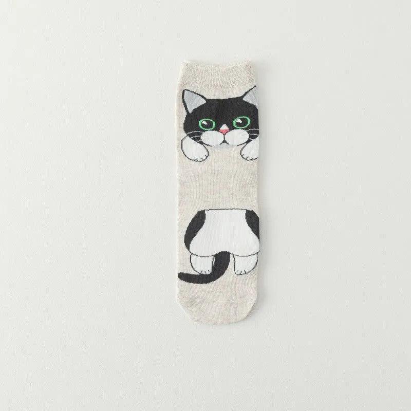 Cute Cartoon Cat Socks, 10 Designs - Just Cats - Gifts for Cat Lovers