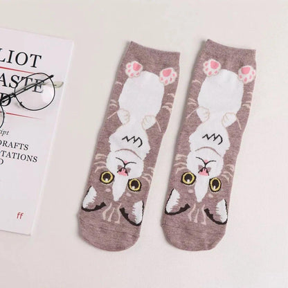 Cute Cartoon Cat socks, 13 Designs - Just Cats - Gifts for Cat Lovers