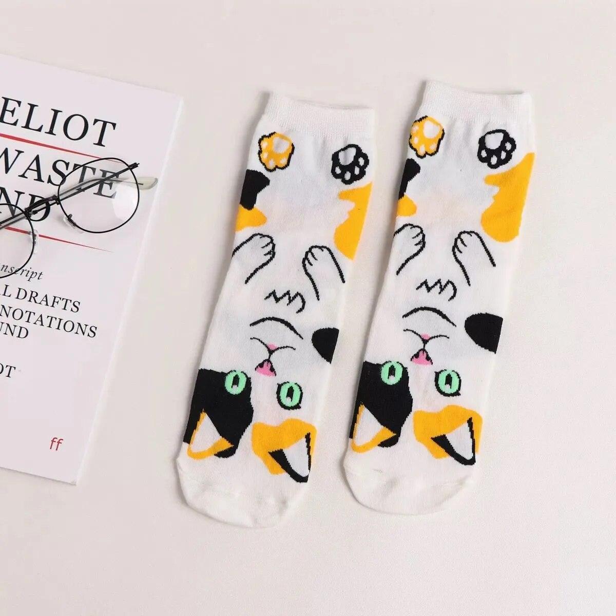 Cute Cartoon Cat socks, 13 Designs - Just Cats - Gifts for Cat Lovers