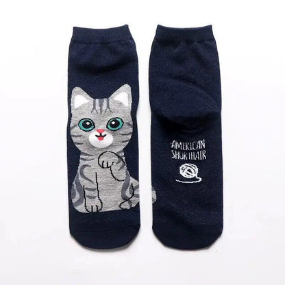 Cute Cartoon Cat socks, 13 Designs - Just Cats - Gifts for Cat Lovers