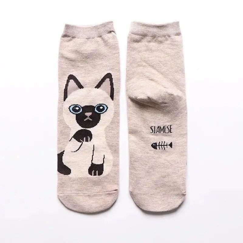 Cute Cartoon Cat socks, 13 Designs - Just Cats - Gifts for Cat Lovers