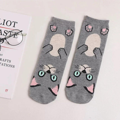 Cute Cartoon Cat socks, 13 Designs - Just Cats - Gifts for Cat Lovers