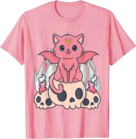 Cute Goth Creepy Cat T-Shirts 3 Designs, 6 Colors - Just Cats - Gifts for Cat Lovers