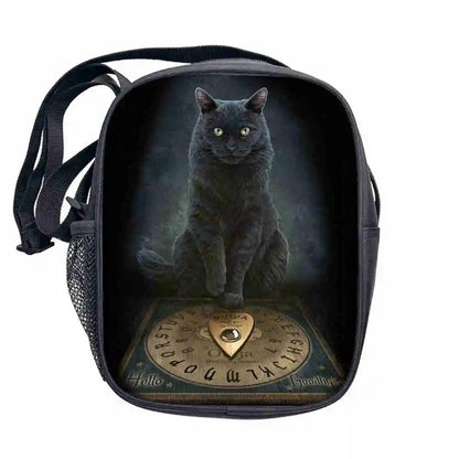 Dark Gothic Print Crossbody/shoulder bag, 17 Designs - Just Cats - Gifts for Cat Lovers