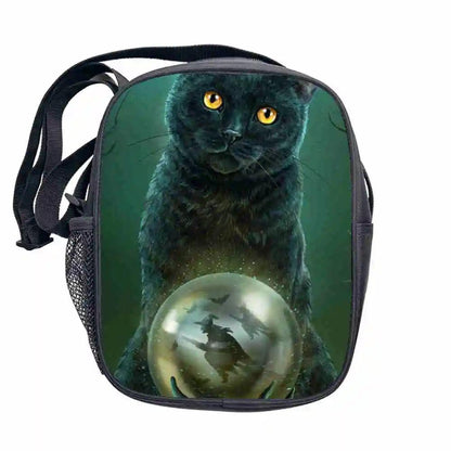 Dark Gothic Print Crossbody/shoulder bag, 17 Designs - Just Cats - Gifts for Cat Lovers