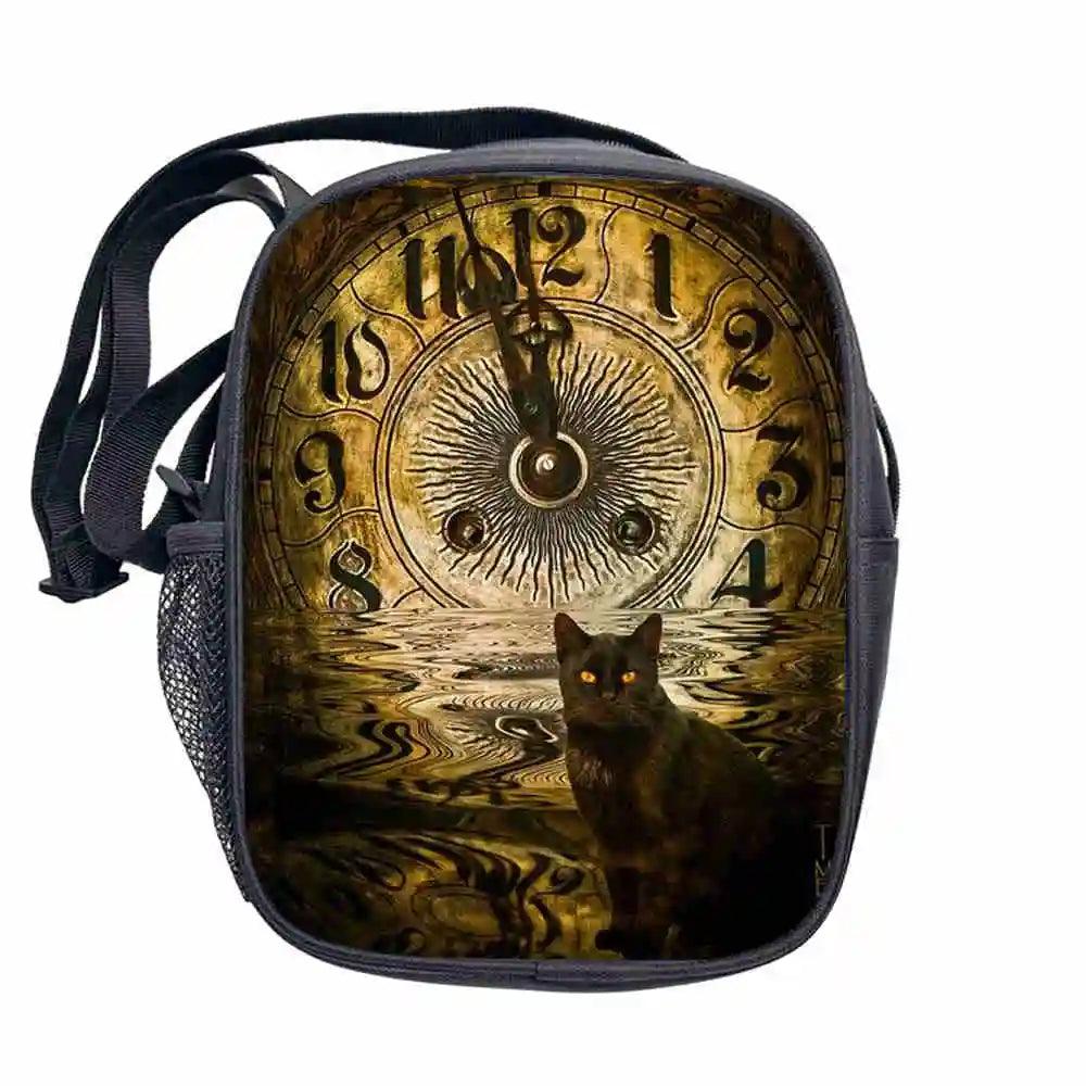 Dark Gothic Print Crossbody/shoulder bag, 17 Designs - Just Cats - Gifts for Cat Lovers