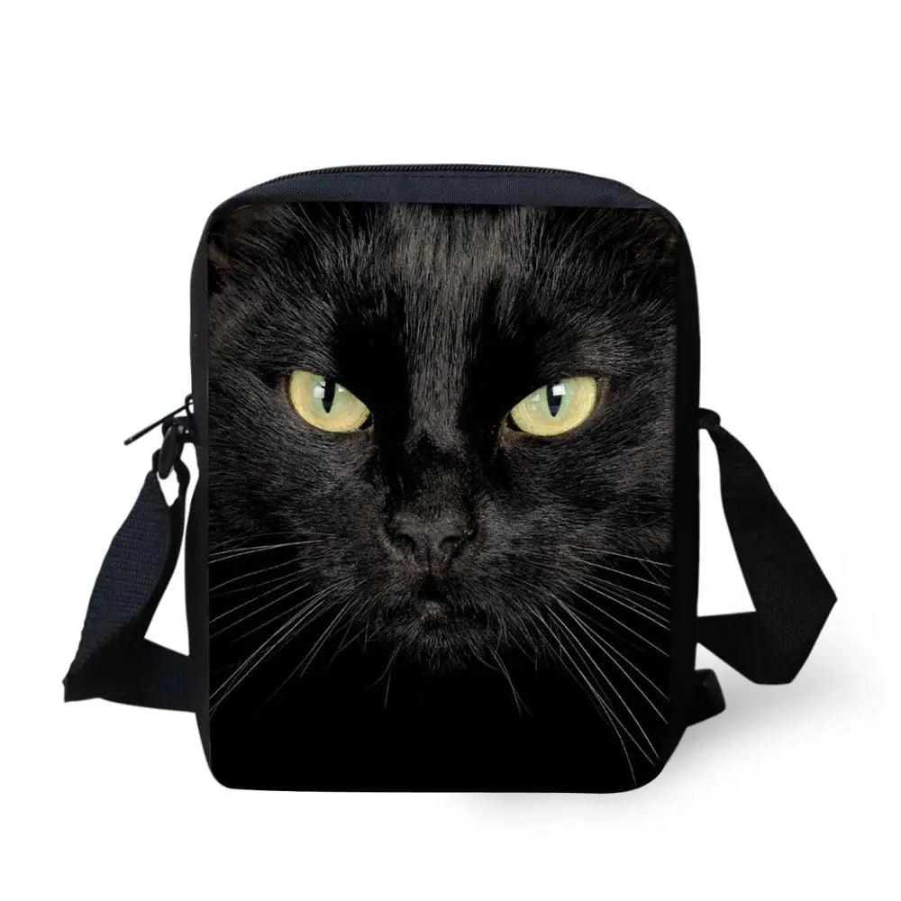 Dark Gothic Print Crossbody/shoulder bag, 17 Designs - Just Cats - Gifts for Cat Lovers