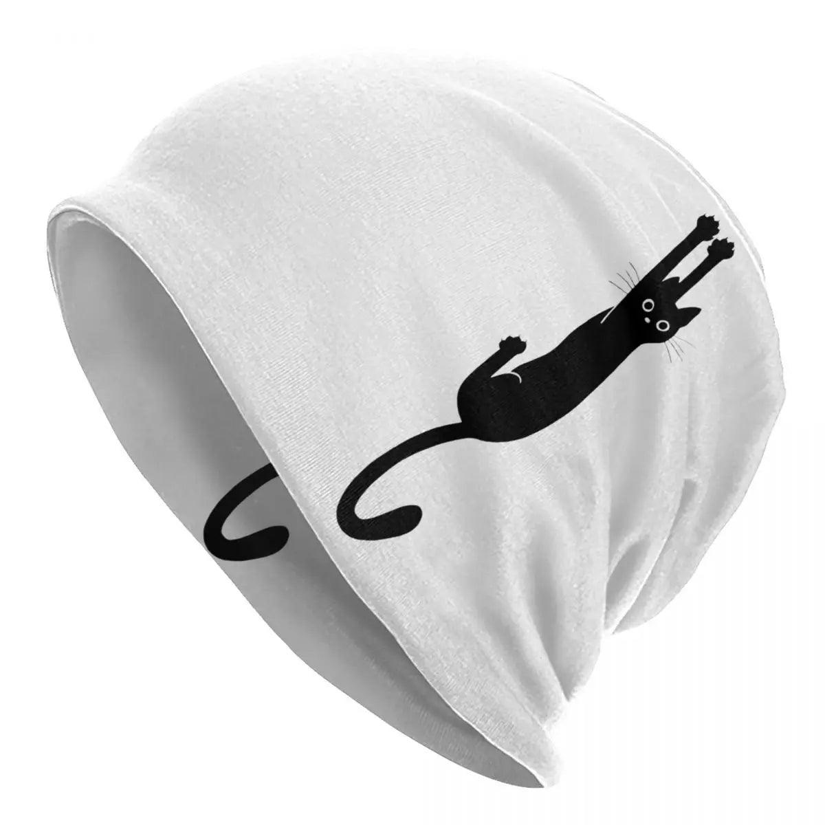 Funny Cartoon Black Cat Skullies Beanies Caps, Various Desings and Colors - Just Cats - Gifts for Cat Lovers