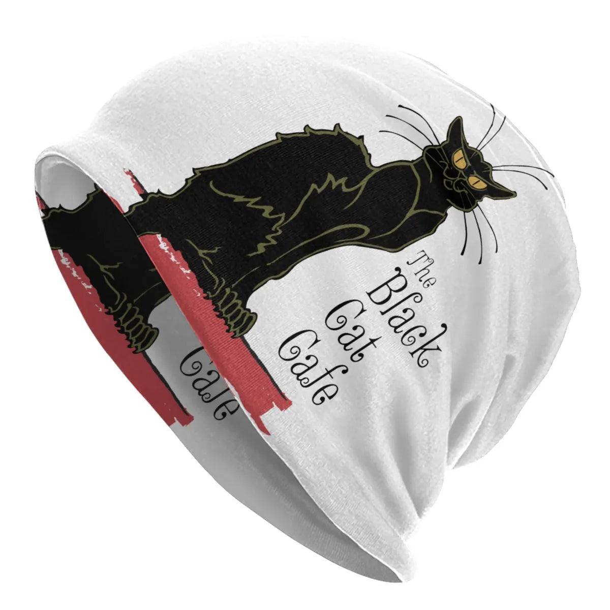 Funny Cartoon Black Cat Skullies Beanies Caps, Various Desings and Colors - Just Cats - Gifts for Cat Lovers