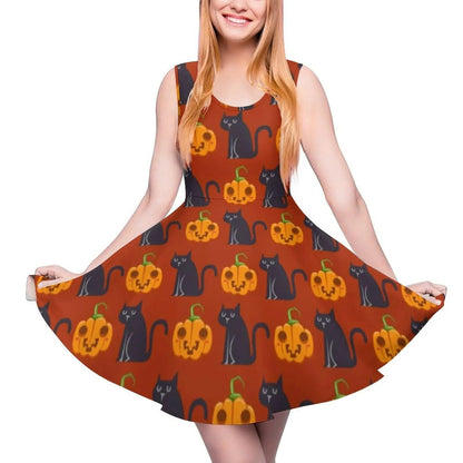 Funny Cat Print Dresses, 10 Designs, XS-5XL - Just Cats - Gifts for Cat Lovers