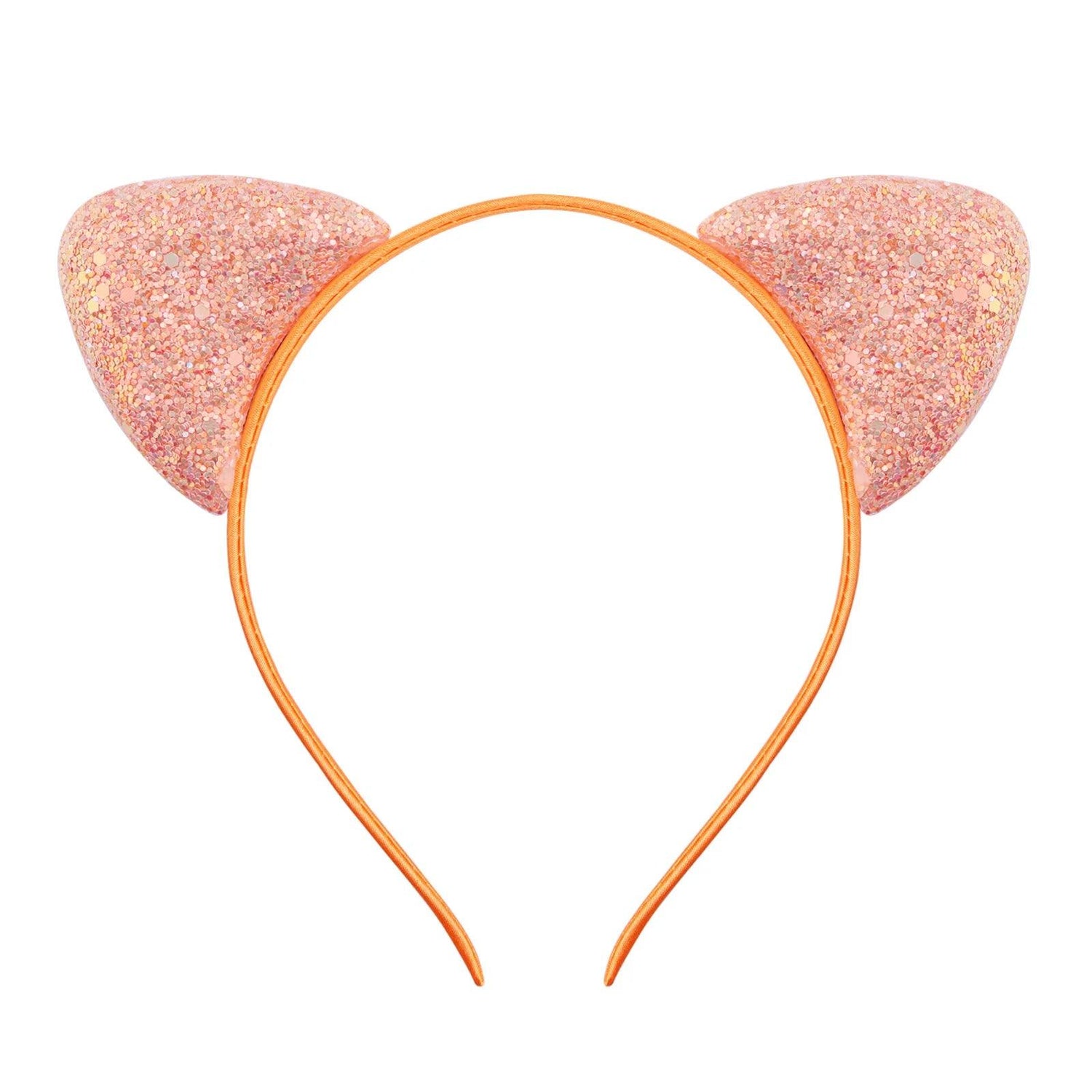 Glitter Sequins Cat Ears Head band, 12 Color Variations - Just Cats - Gifts for Cat Lovers