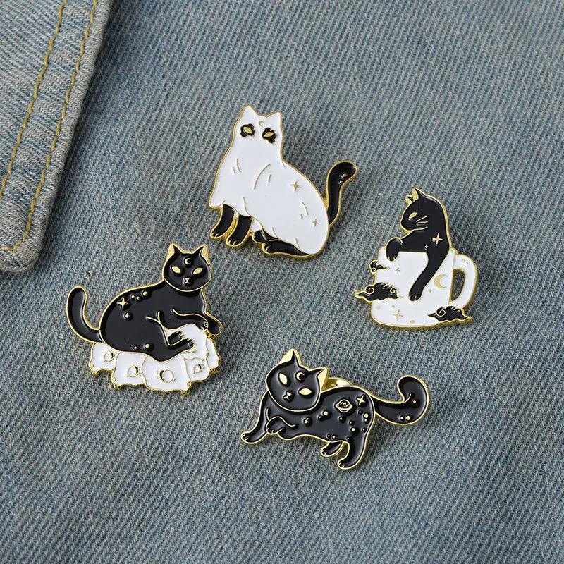 Gothic Cat Pins, 30Designs - Just Cats - Gifts for Cat Lovers